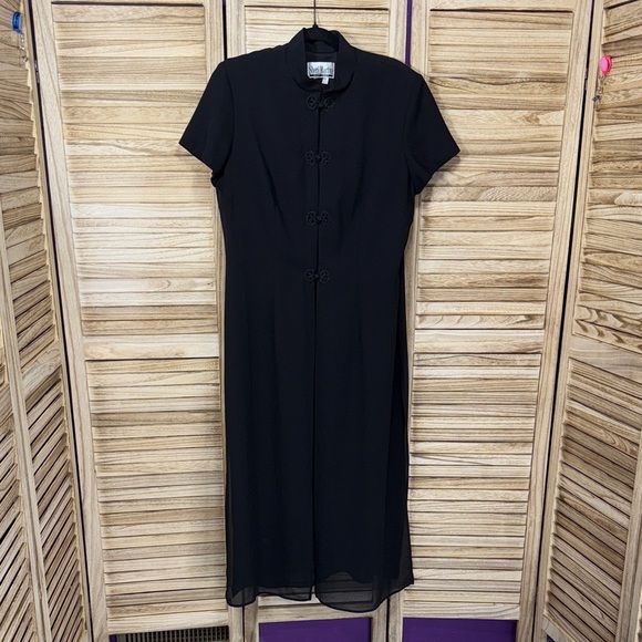 Sheri Martin Dresses & Skirts - Sheri Martin New York Black Sheer Maxi Dress Plus Size 18